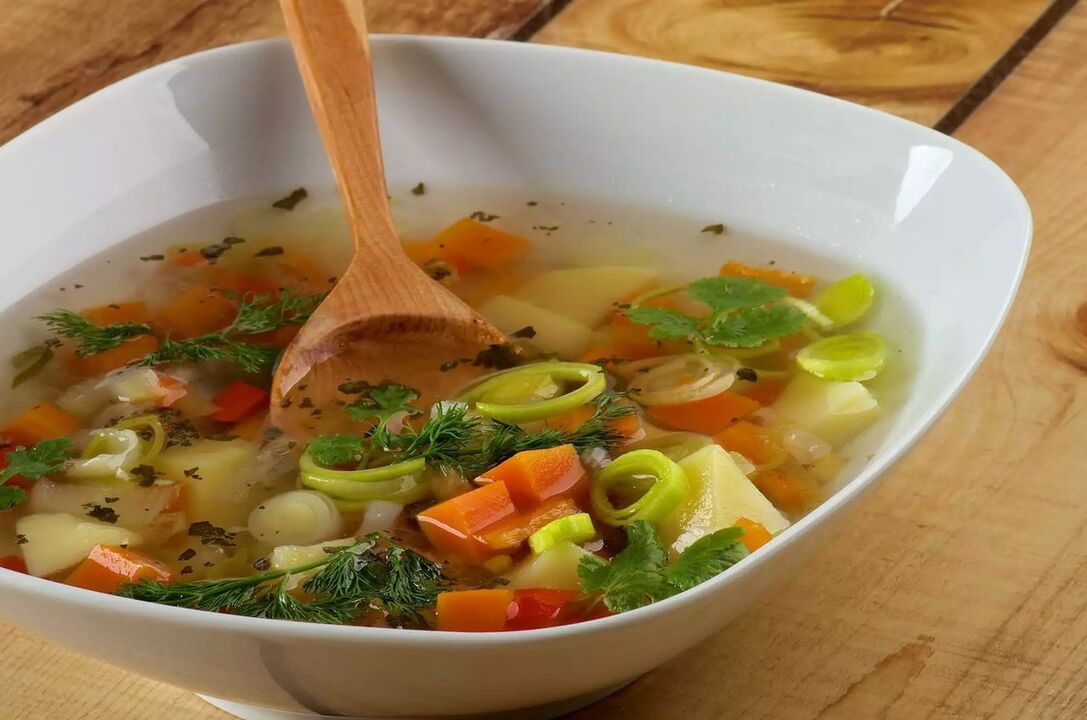 Gemüsesuppen für Gastritis